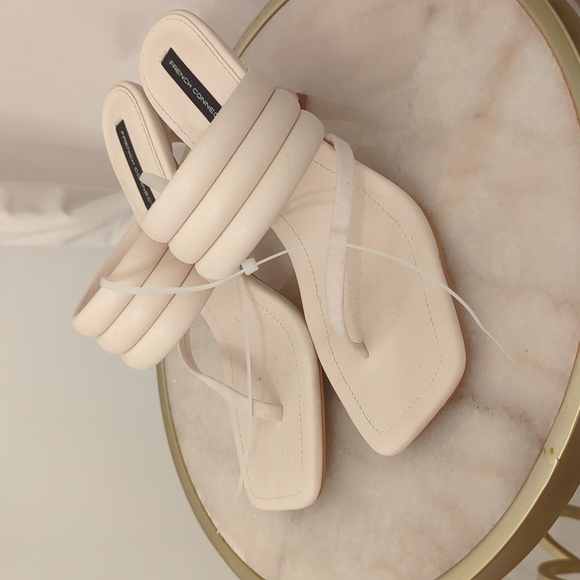 French Connection Valerie Vegan Leather Slip On High Heel Sandals - Picture 3 of 4